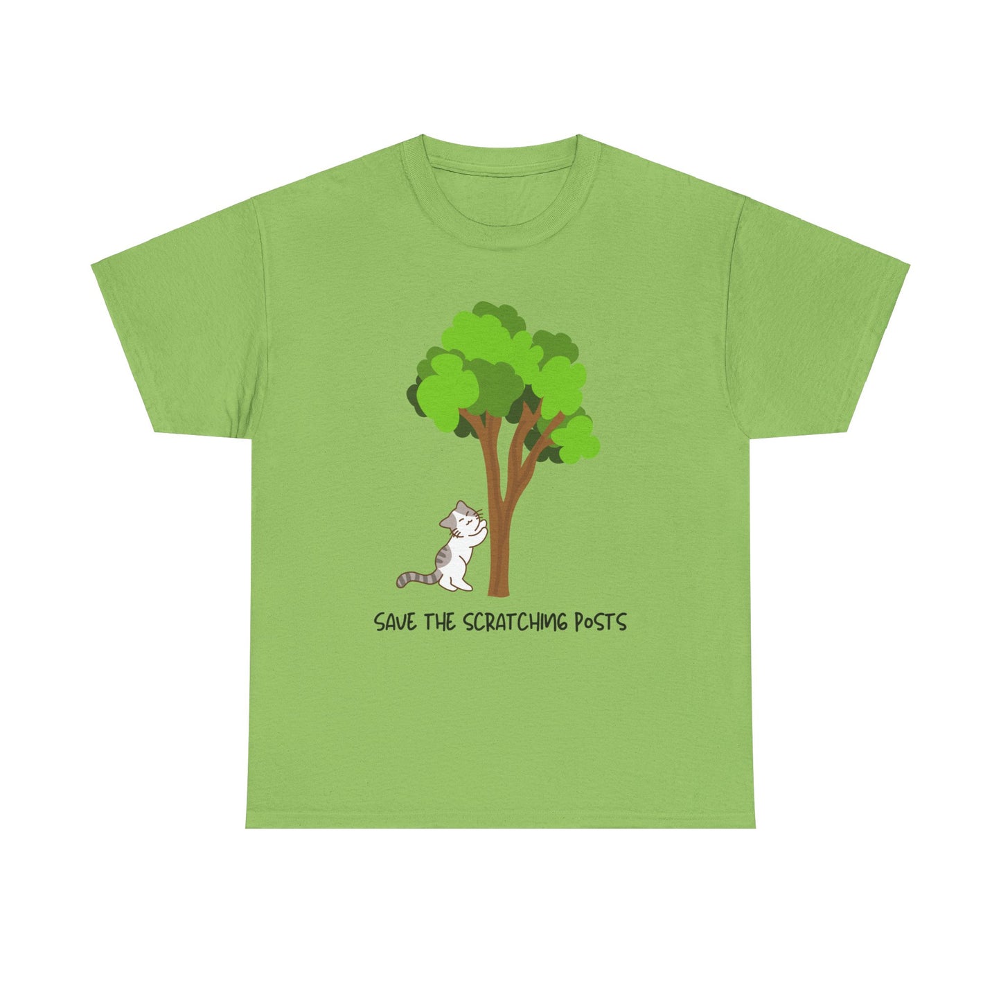 Tree Scratcher T-Shirt – Cat + Nature Lovers Earth Day Tee