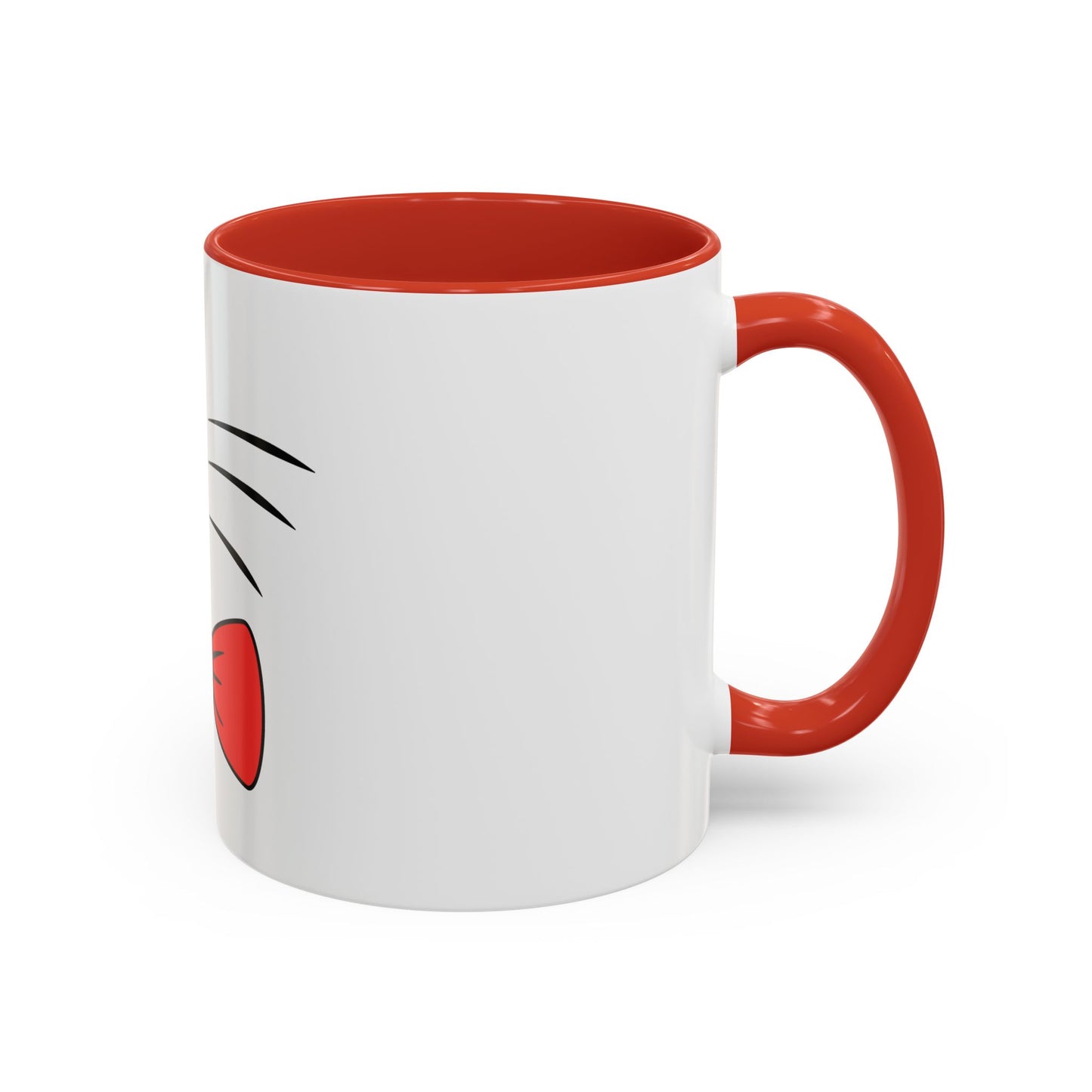 Whisker Sipper Cat Mug – Two-Tone Coffee Cup with Whisker Design