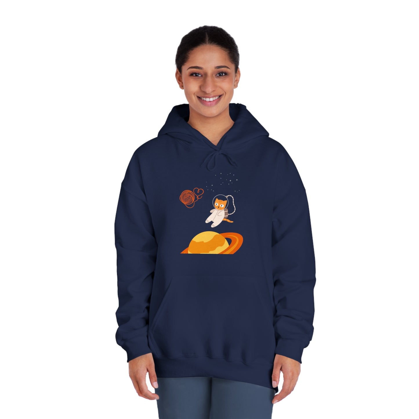 Lost in the Galaxy Hoodie – Space Cat-Inspired Sweatshirt