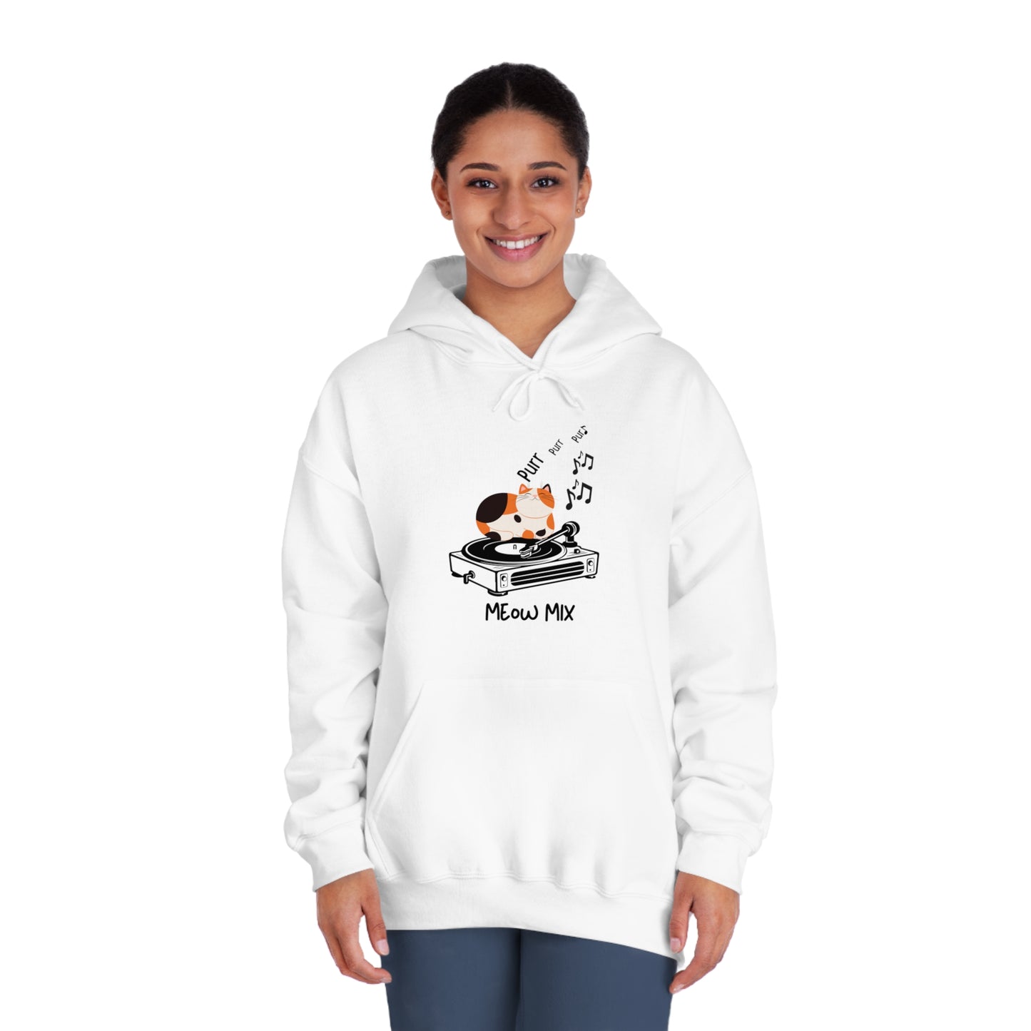 Meow Mix Hoodie – Cat + Music Lover Sweatshirt