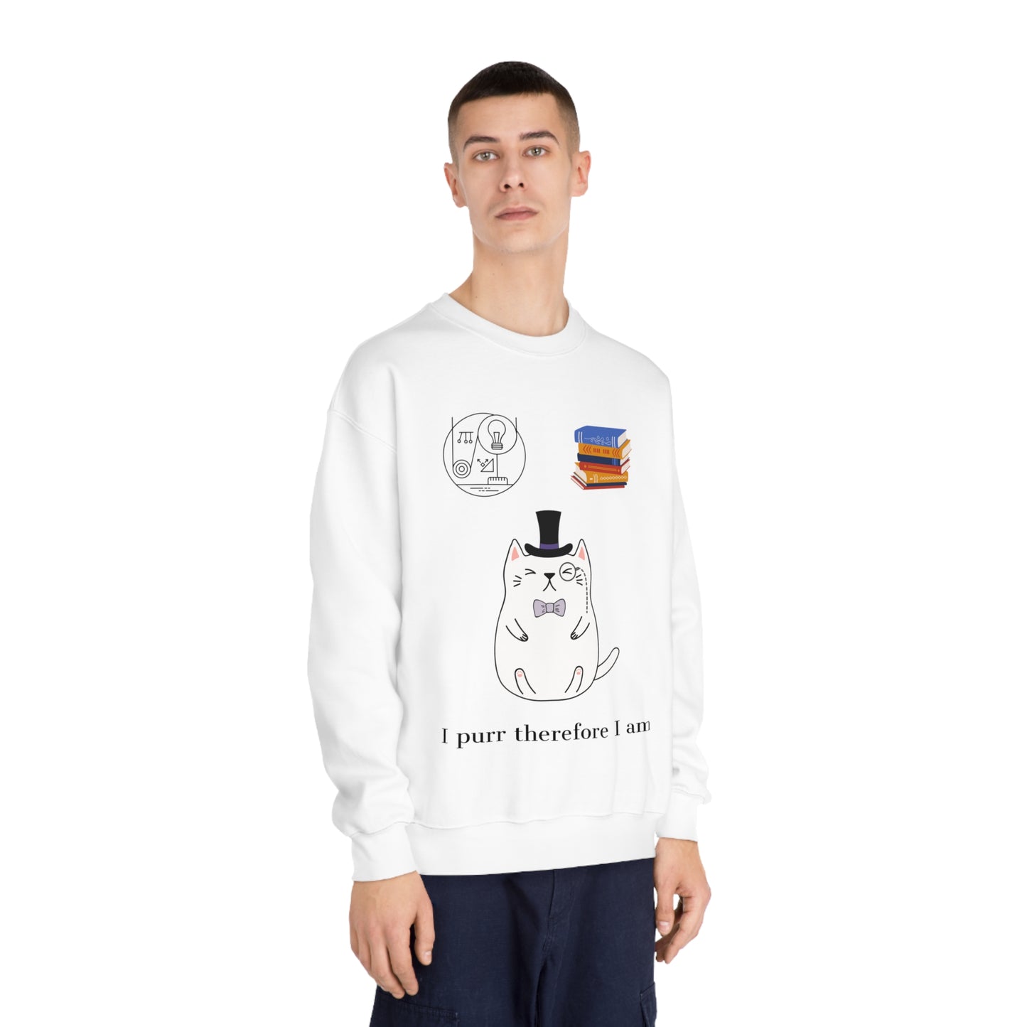 The Purrlosopher Sweatshirt – Cat Philosopher Crew Neck