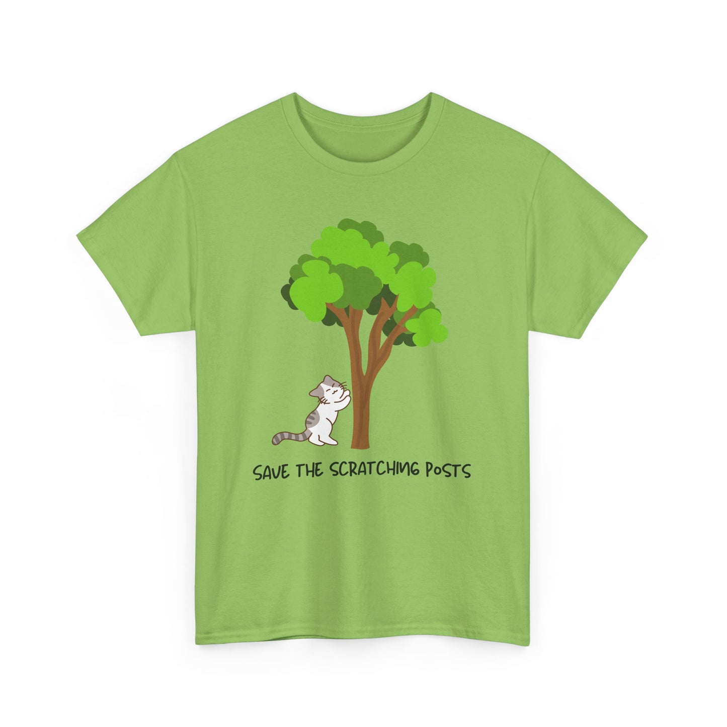 Tree Scratcher T-Shirt – Cat + Nature Lovers Earth Day Tee