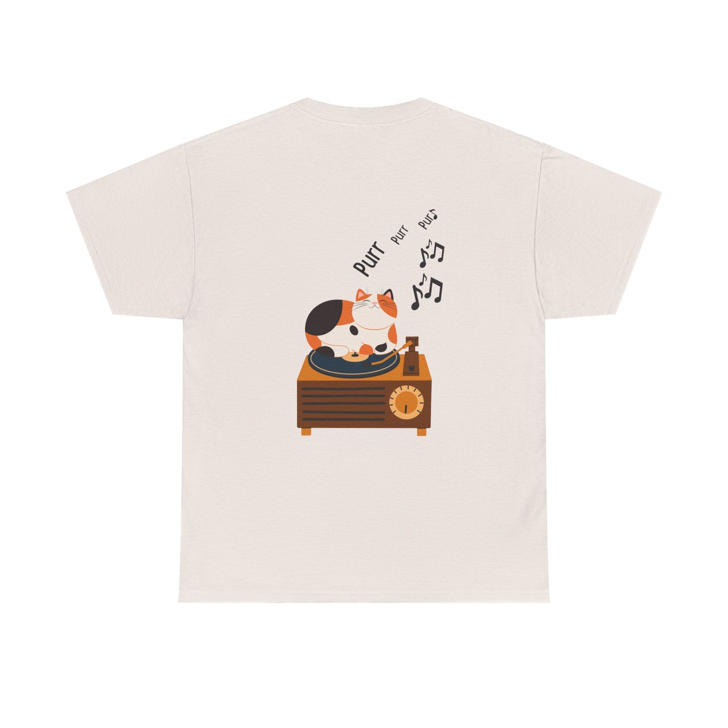 Meow Mix T-Shirt – Cat on Record Player Music Tee