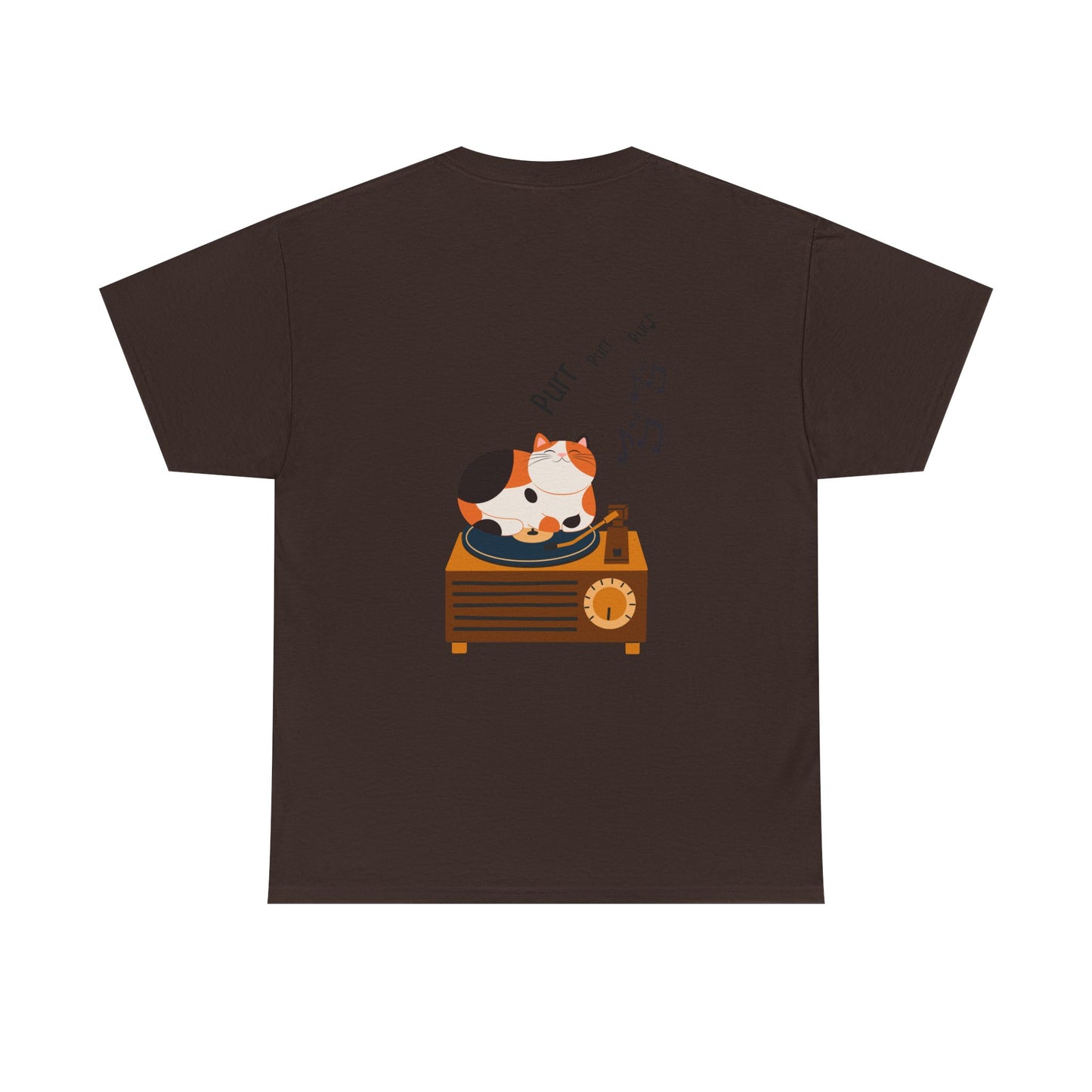 Meow Mix T-Shirt – Cat on Record Player Music Tee