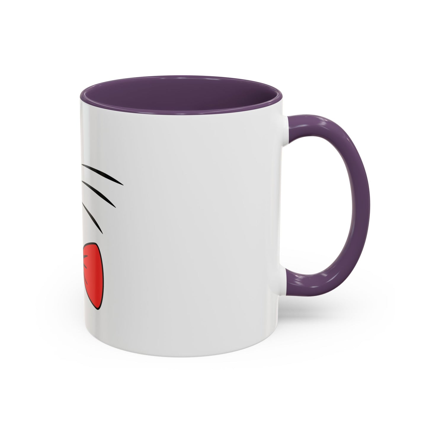 Whisker Sipper Cat Mug – Two-Tone Coffee Cup with Whisker Design