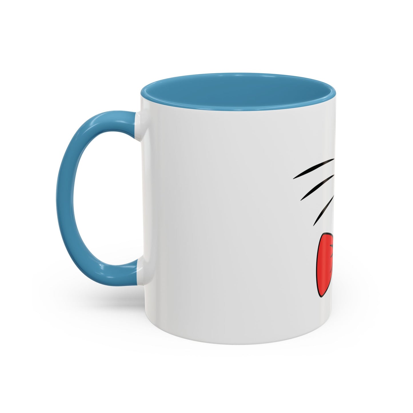 Whisker Sipper Cat Mug – Two-Tone Coffee Cup with Whisker Design