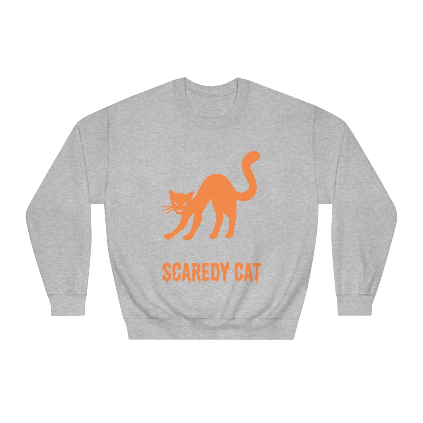 Scaredy Cat Sweatshirt – Arched Back Cat Crew Neck