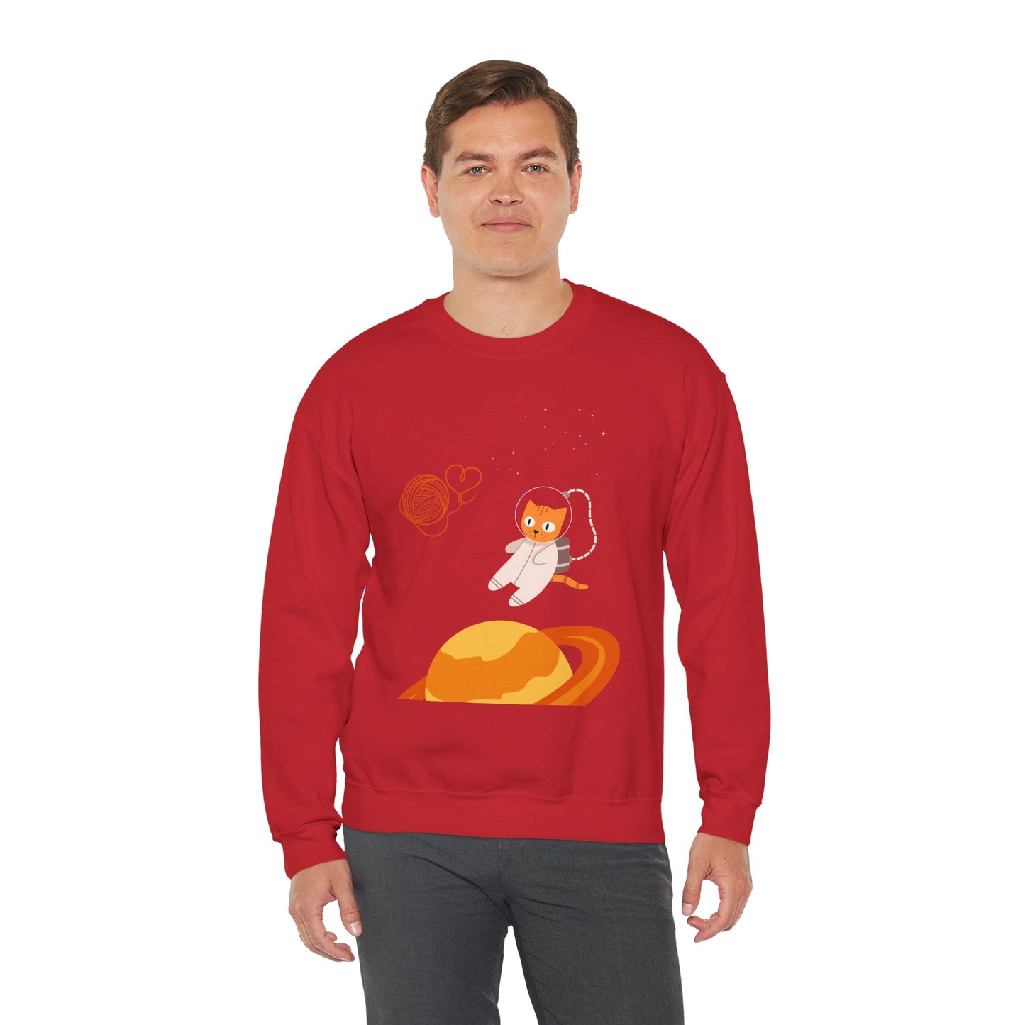 Lost in the Galaxy Sweatshirt – Cat in Space Crew Neck