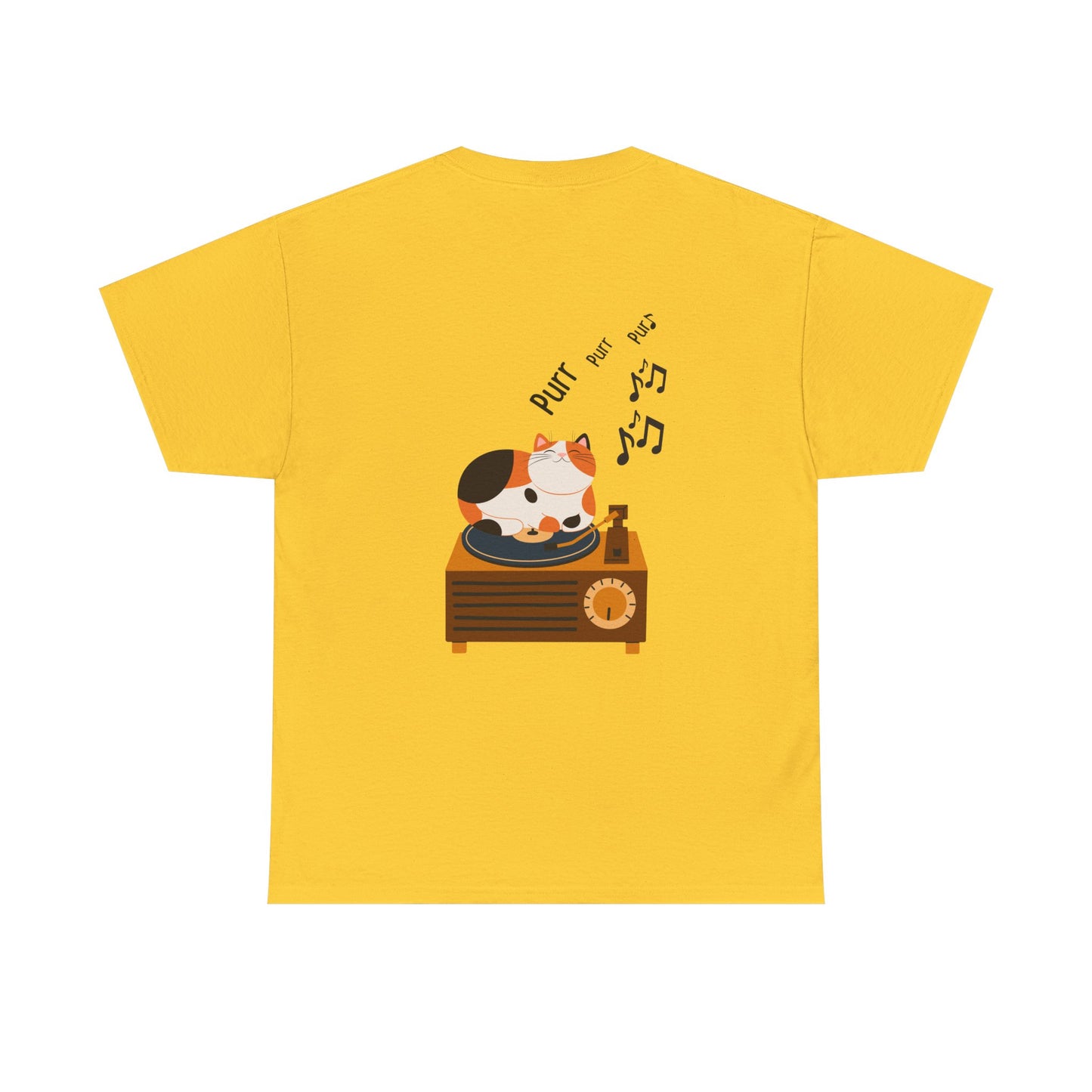 Meow Mix T-Shirt – Cat on Record Player Music Tee