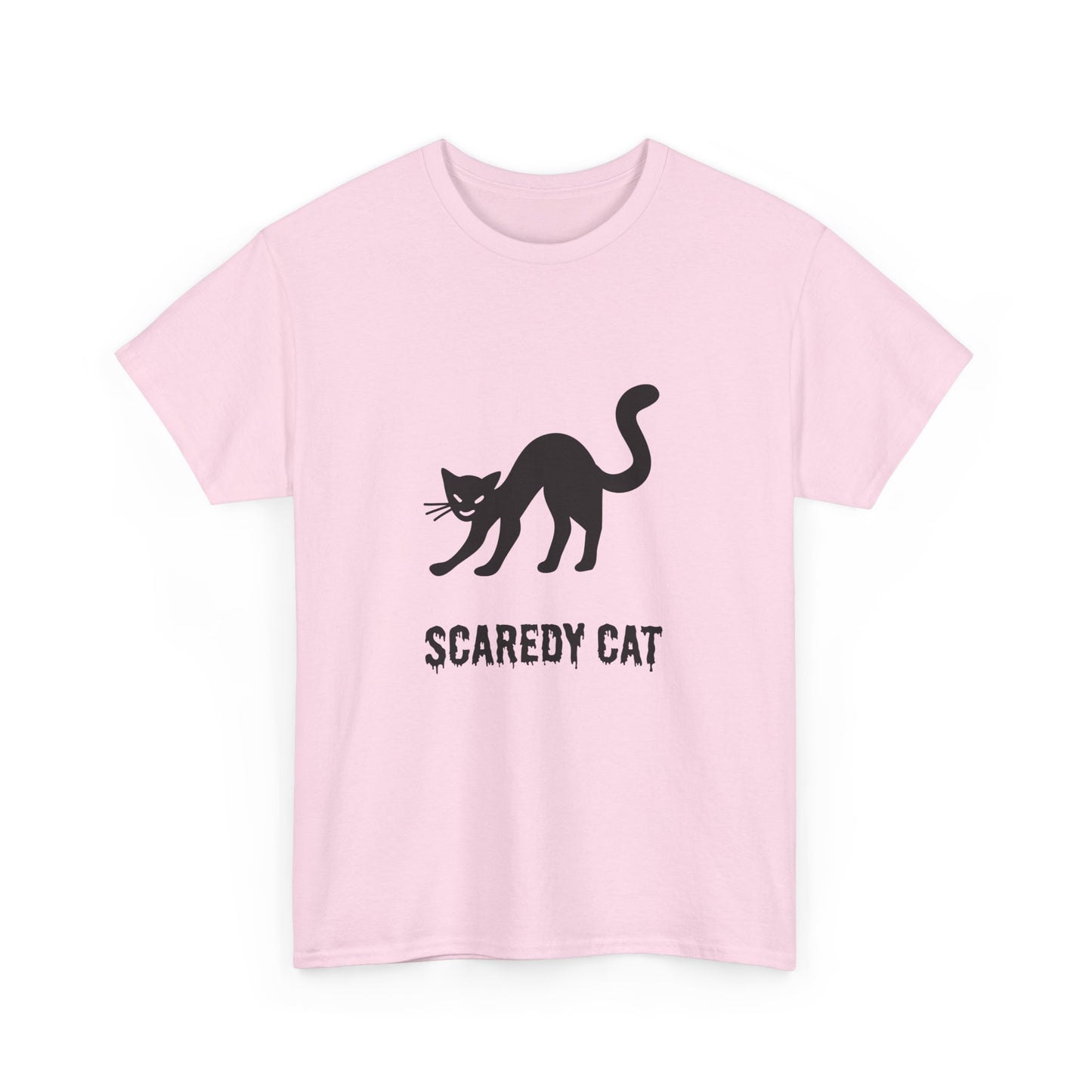 Scaredy Cat T-Shirt – Playful Cat Graphic Tee