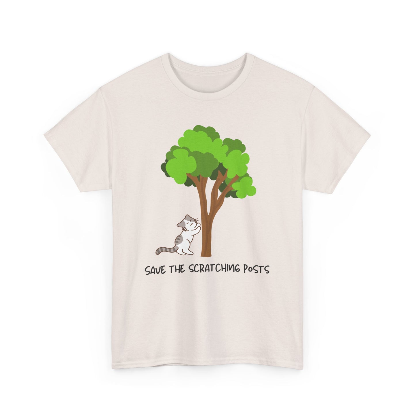 Tree Scratcher T-Shirt – Cat + Nature Lovers Earth Day Tee