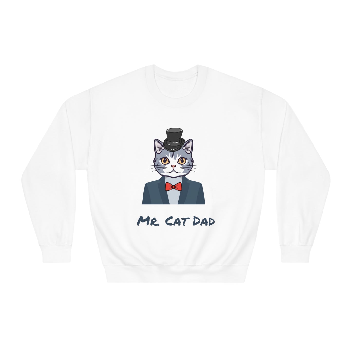 Mr. Cat Dad Sweatshirt – Logo Crew Neck for Cat Lovers