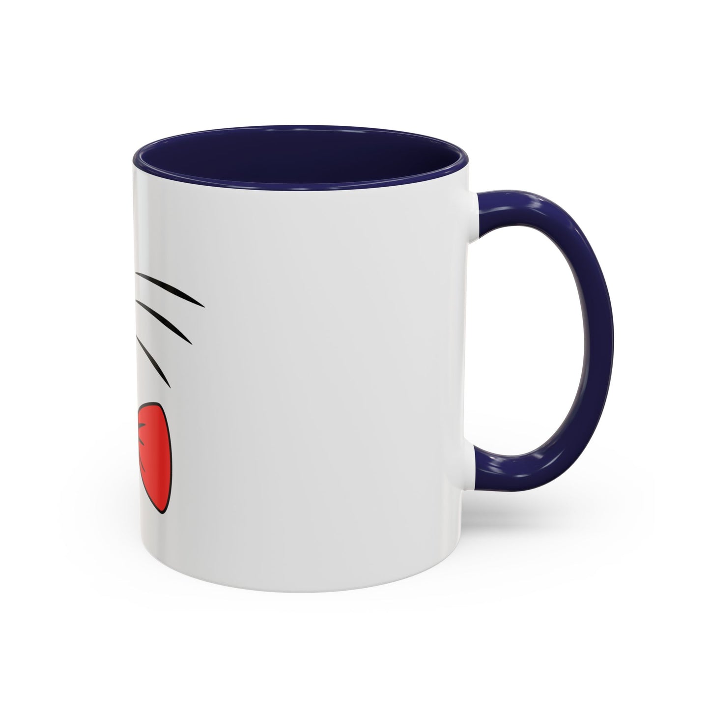 Whisker Sipper Cat Mug – Two-Tone Coffee Cup with Whisker Design
