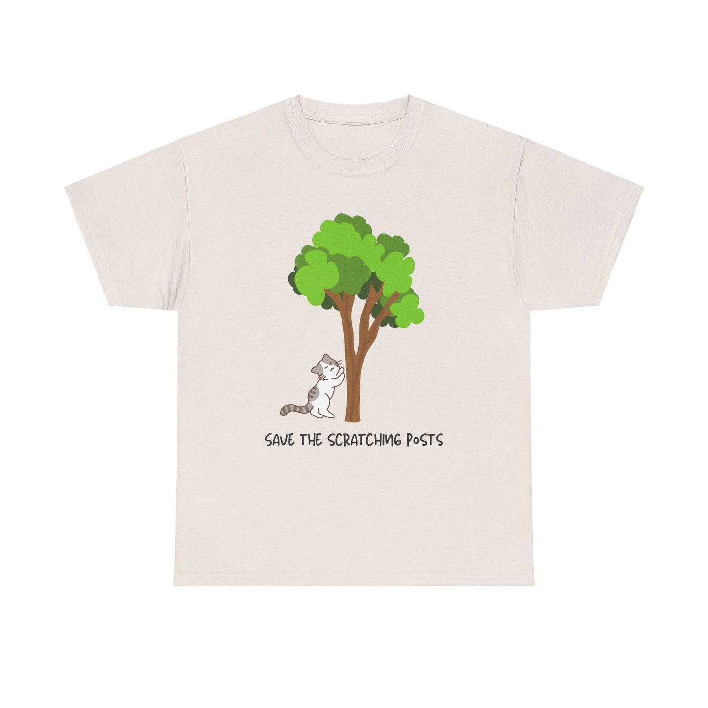 Tree Scratcher T-Shirt – Cat + Nature Lovers Earth Day Tee