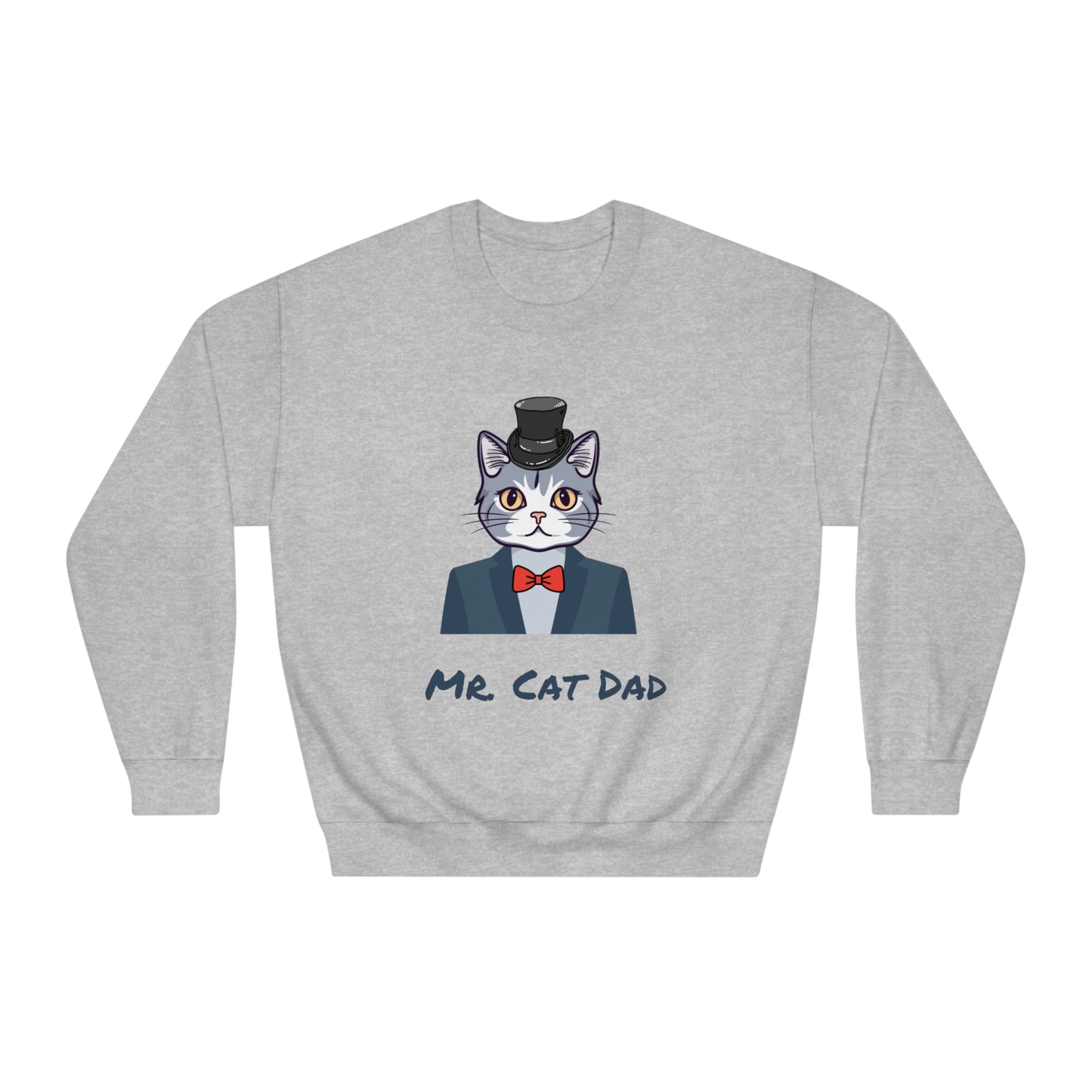 Mr. Cat Dad Sweatshirt – Logo Crew Neck for Cat Lovers