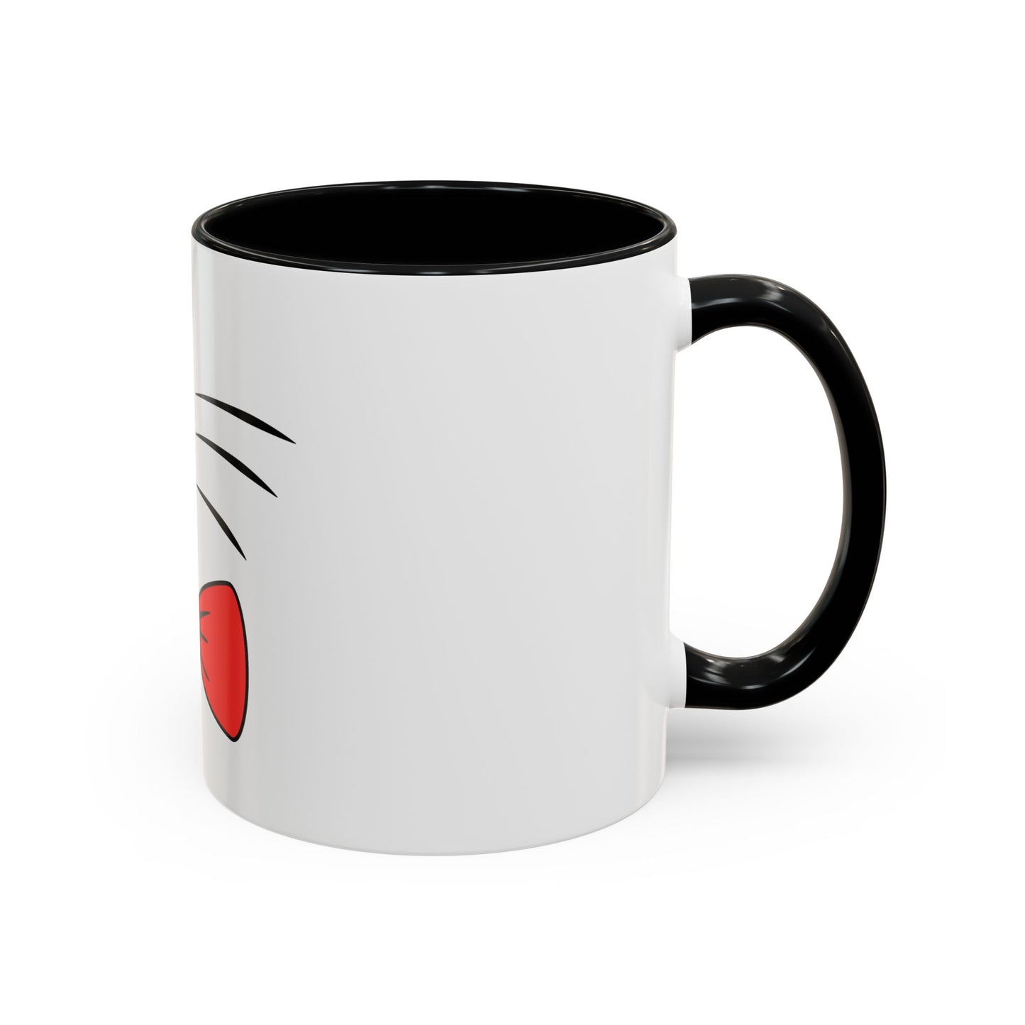 Whisker Sipper Cat Mug – Two-Tone Coffee Cup with Whisker Design
