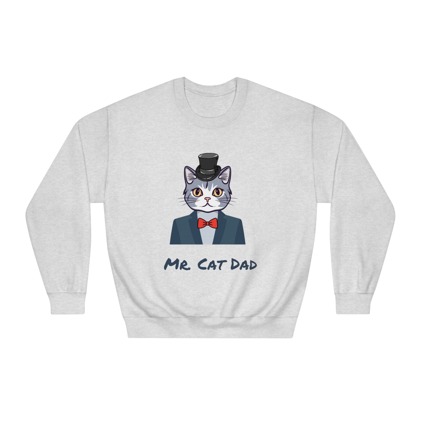 Mr. Cat Dad Sweatshirt – Logo Crew Neck for Cat Lovers
