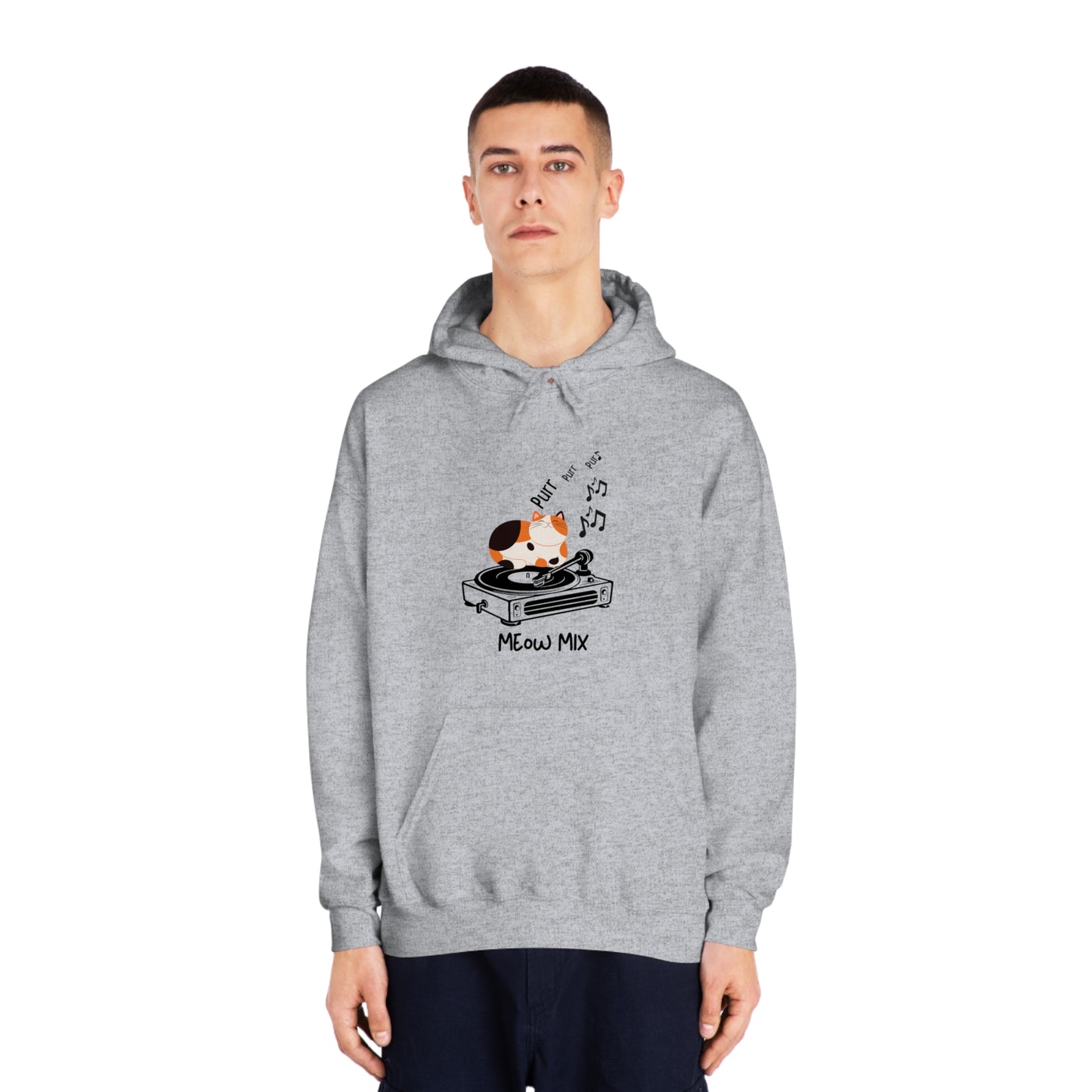 Meow Mix Hoodie – Cat + Music Lover Sweatshirt