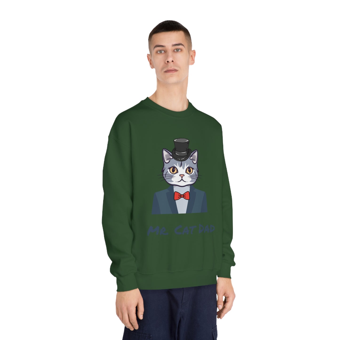 Mr. Cat Dad Sweatshirt – Logo Crew Neck for Cat Lovers
