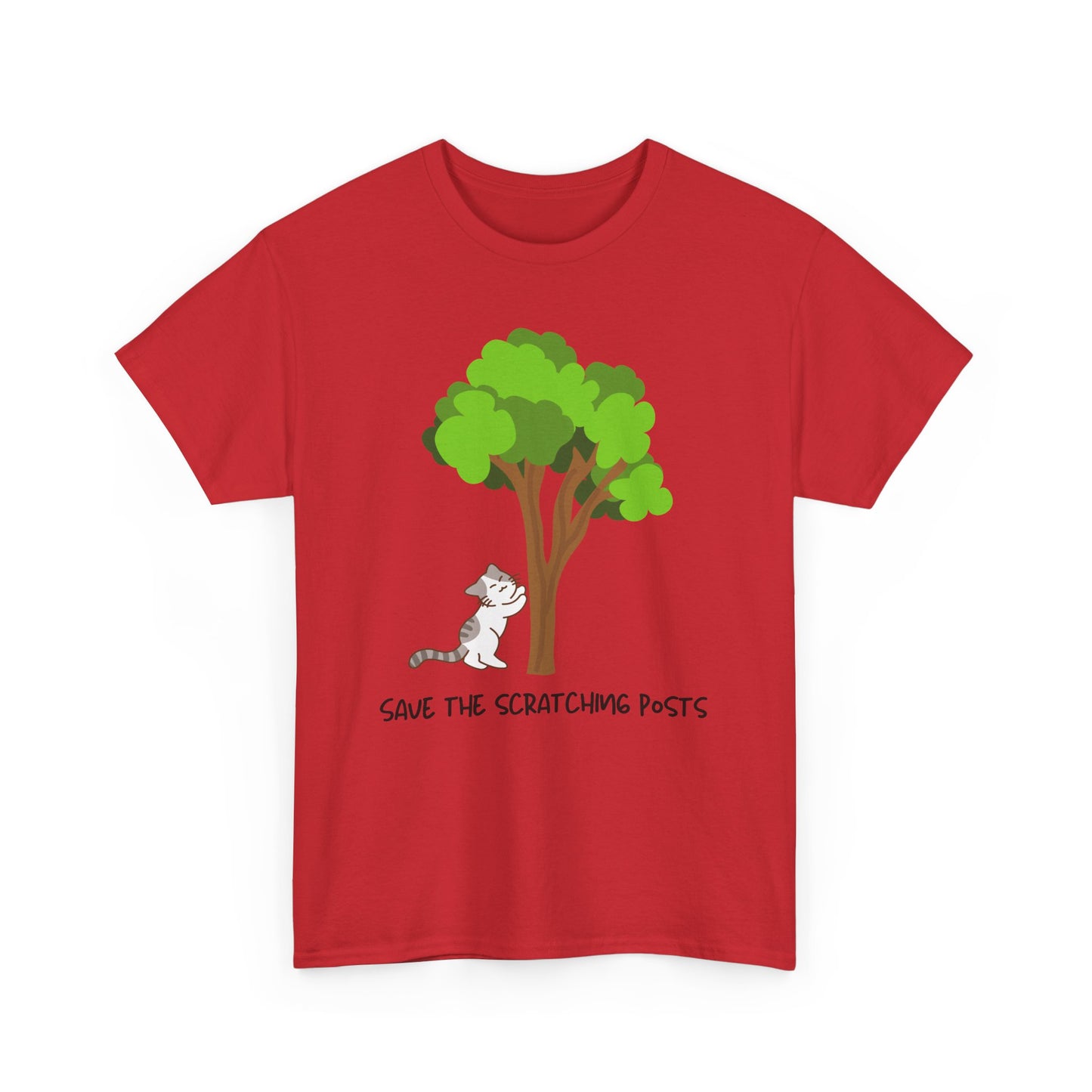 Tree Scratcher T-Shirt – Cat + Nature Lovers Earth Day Tee