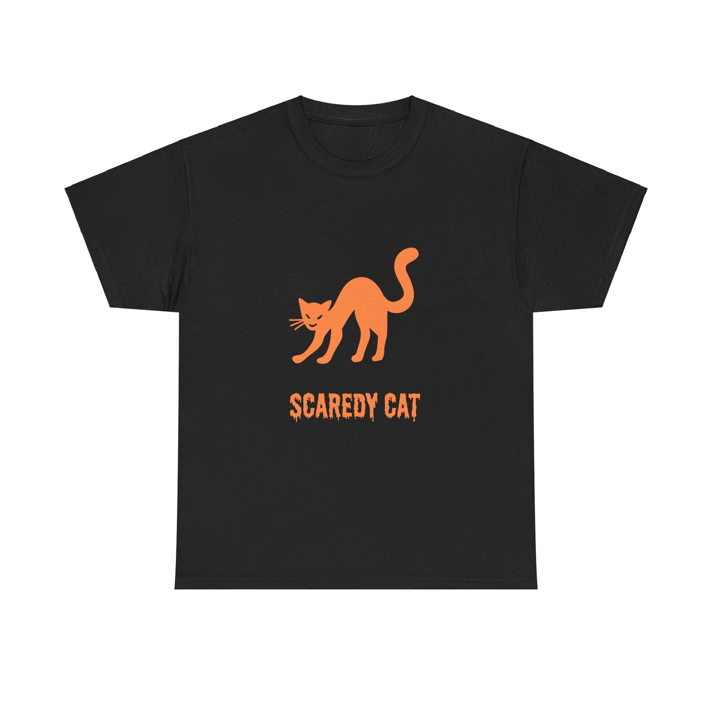 Scaredy Cat T-Shirt – Playful Cat Graphic Tee