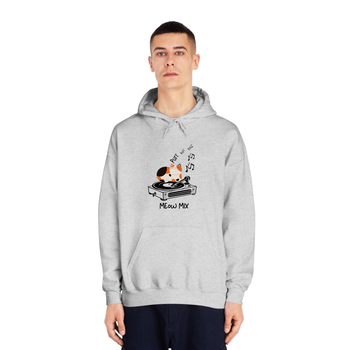 Meow Mix Hoodie – Cat + Music Lover Sweatshirt