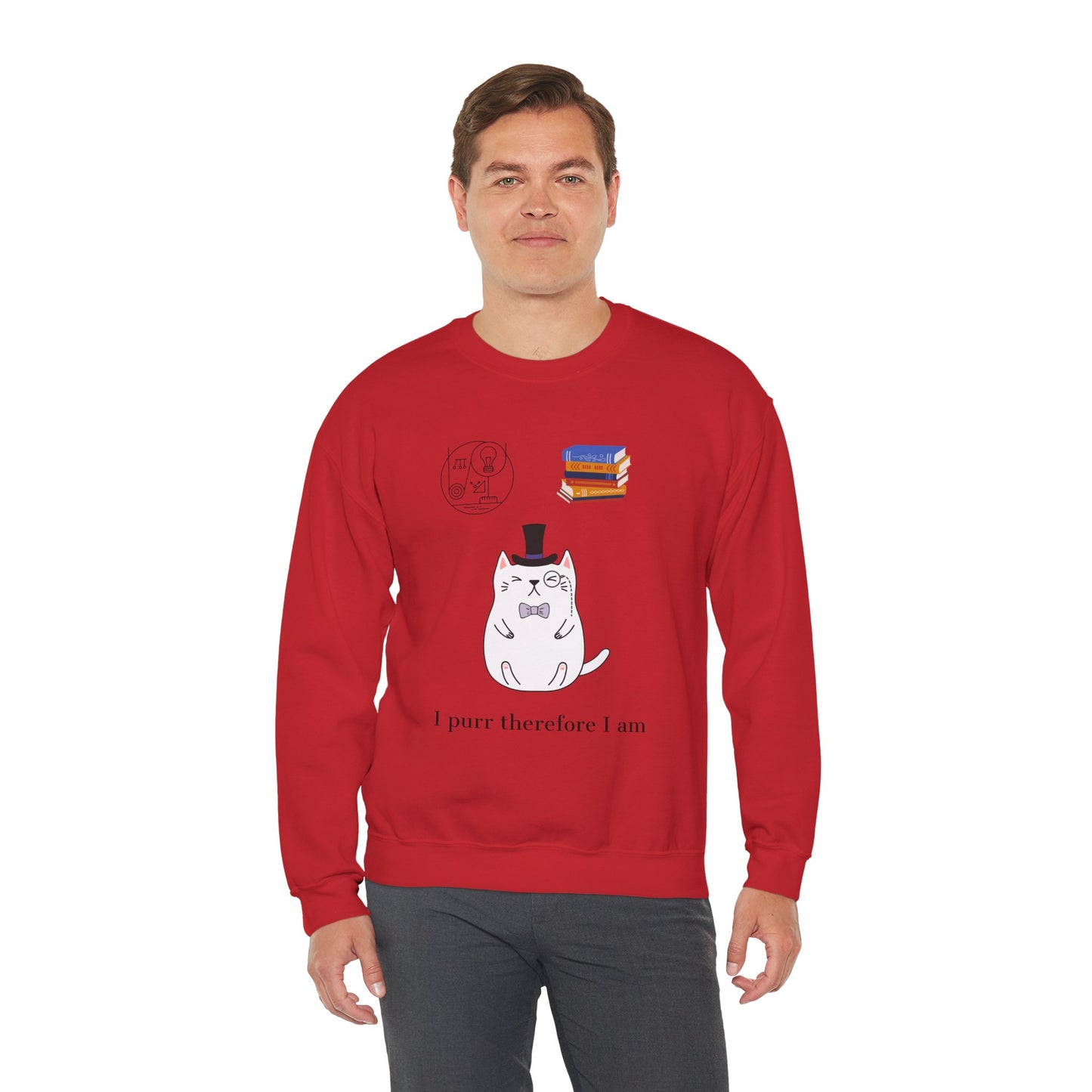 The Purrlosopher Sweatshirt – Cat Philosopher Crew Neck