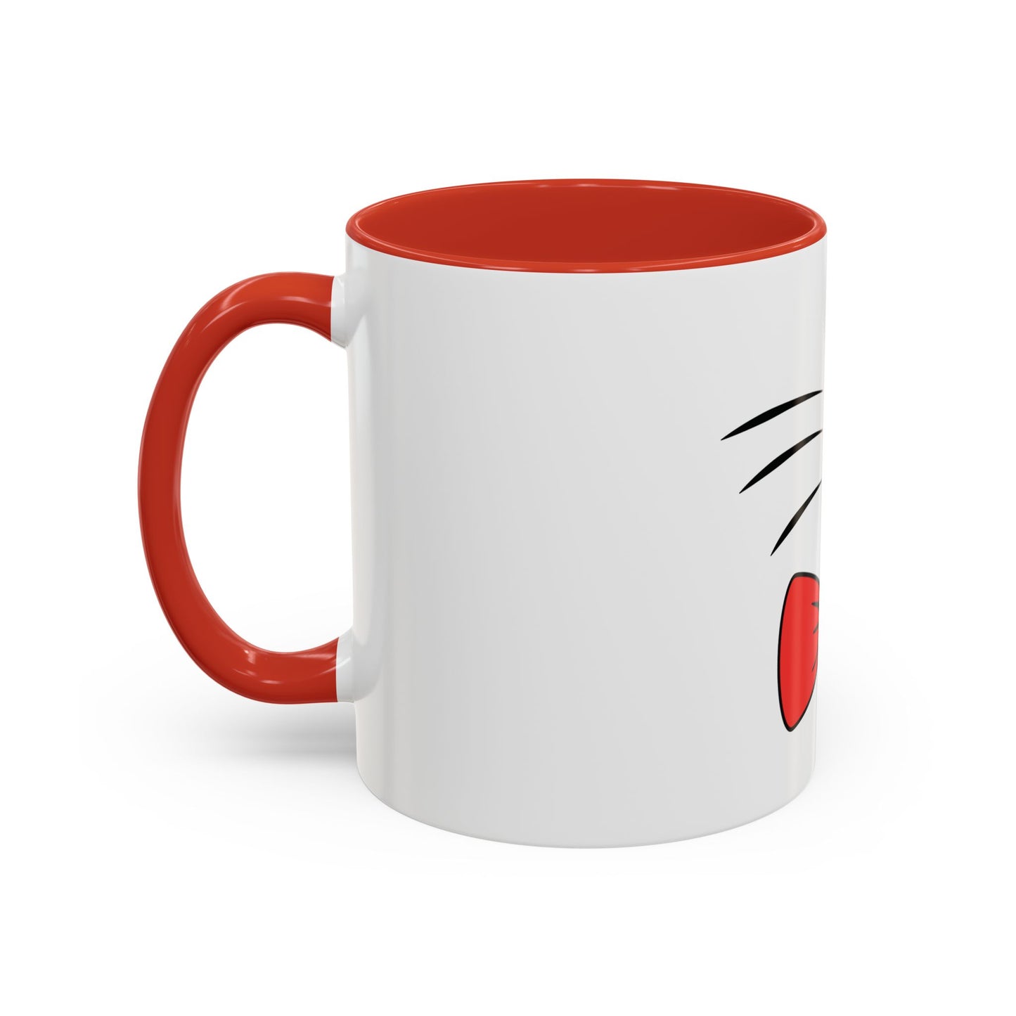 Whisker Sipper Cat Mug – Two-Tone Coffee Cup with Whisker Design