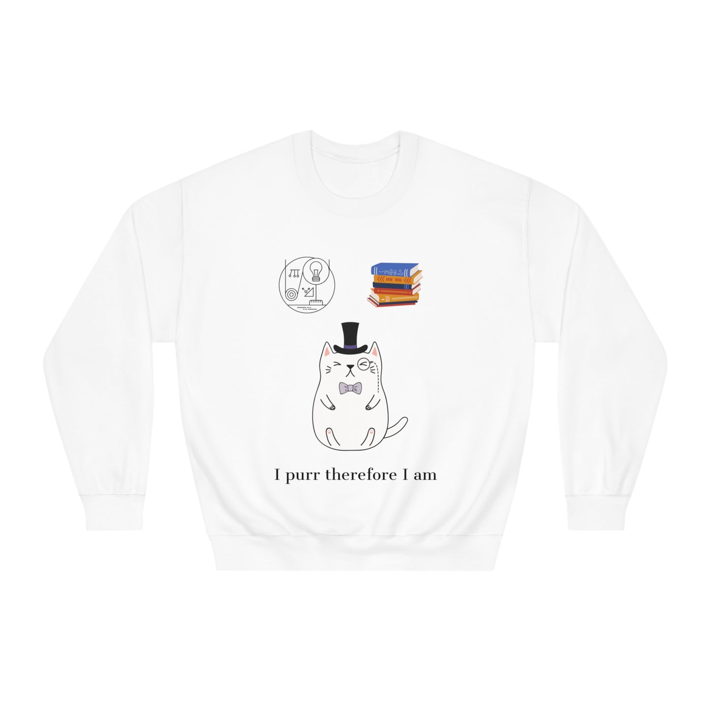 The Purrlosopher Sweatshirt – Cat Philosopher Crew Neck