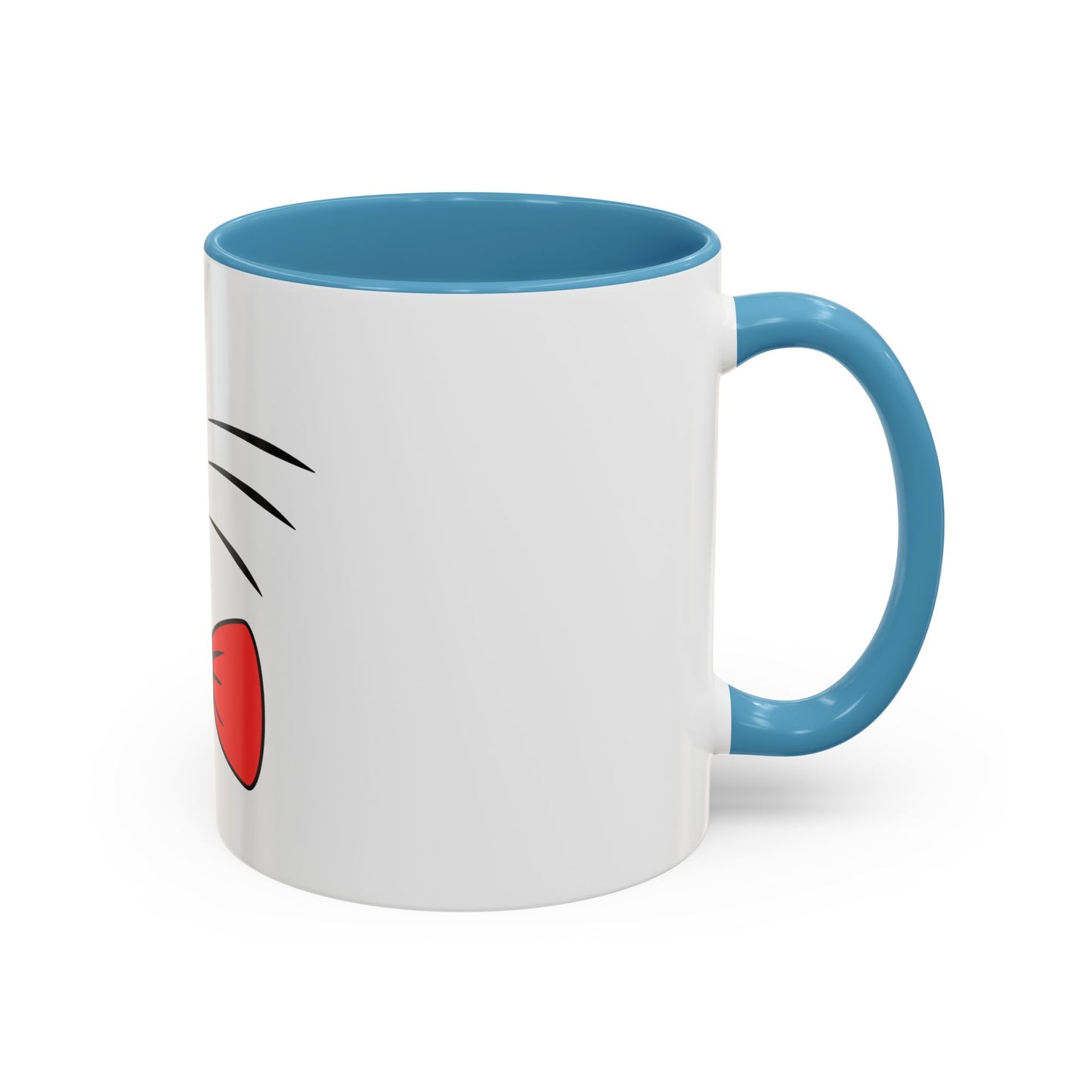 Whisker Sipper Cat Mug – Two-Tone Coffee Cup with Whisker Design
