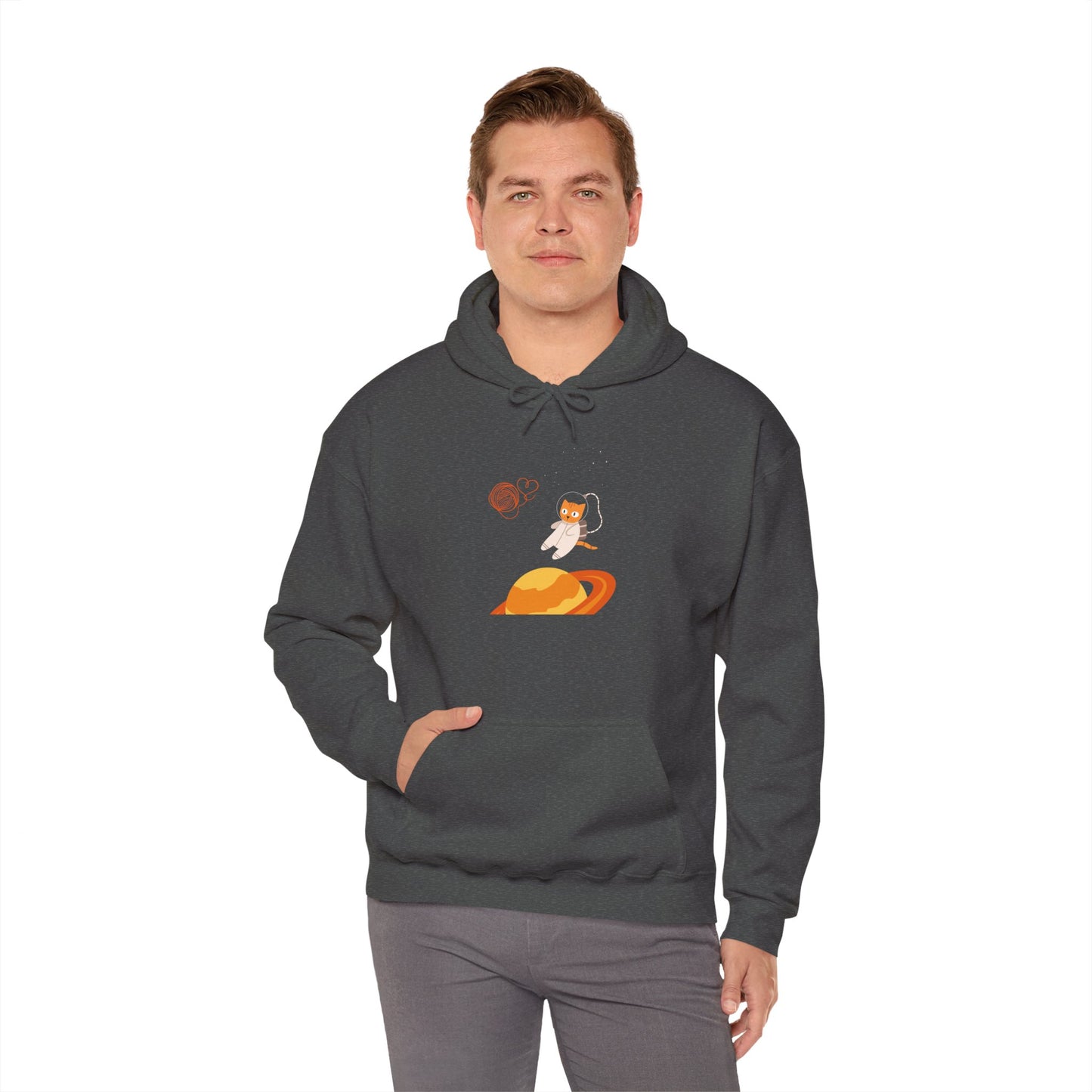 Lost in the Galaxy Hoodie – Space Cat-Inspired Sweatshirt