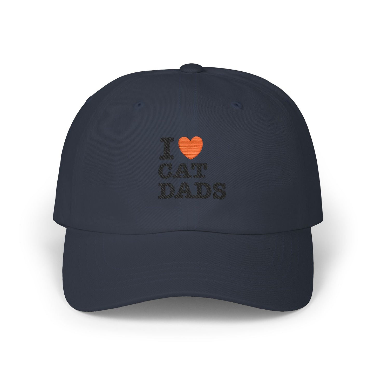 I Love Cat Dads Dad Cap – Embroidered Classic Baseball Hat