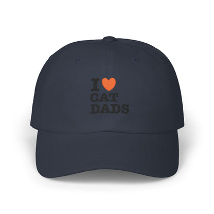 I Love Cat Dads Dad Cap – Embroidered Classic Baseball Hat