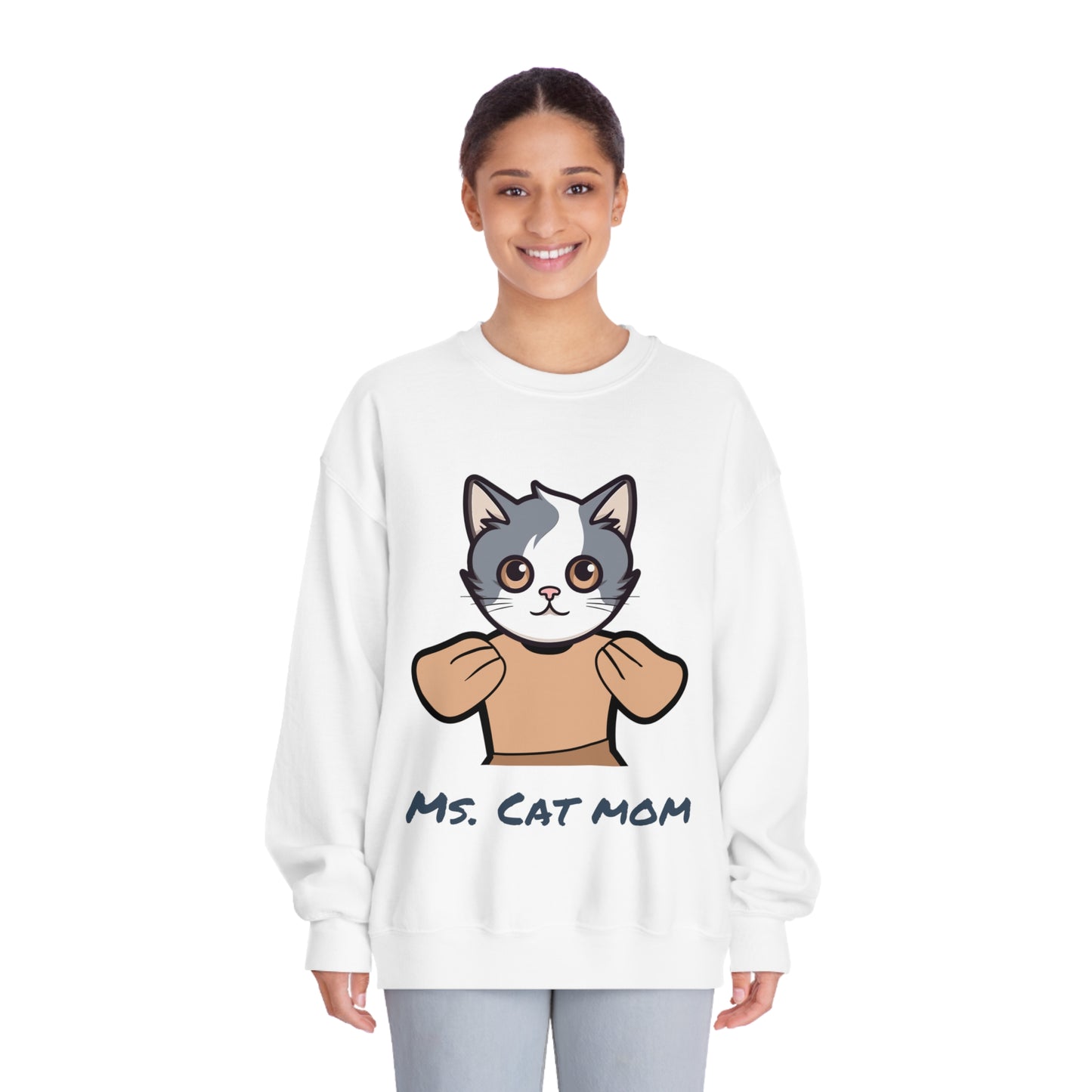 Ms. Cat Mom | Crew Neck Sweatshirt