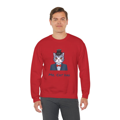 Mr. Cat Dad Sweatshirt – Logo Crew Neck for Cat Lovers