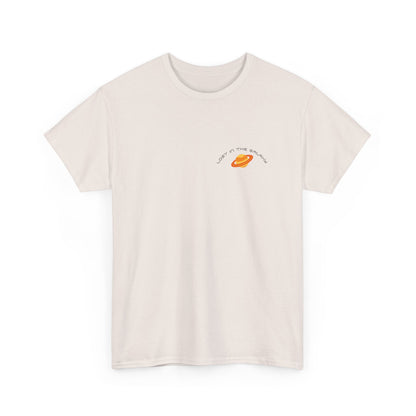 Lost in the Galaxy T-Shirt – Floating Space Cat Yarn Tee