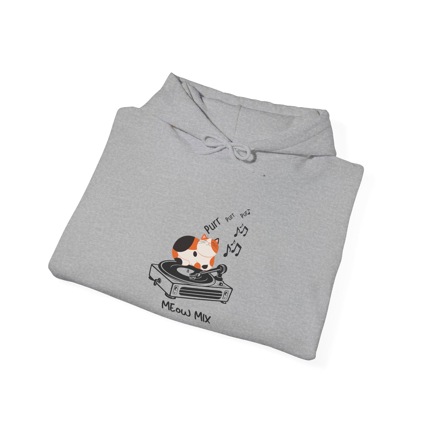 Meow Mix Hoodie – Cat and Music Lover Sweatshirt