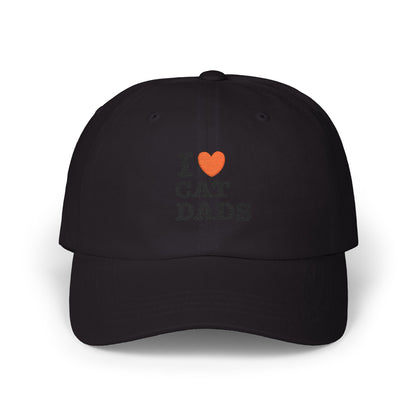 I Love Cat Dads Dad Cap – Embroidered Classic Baseball Hat