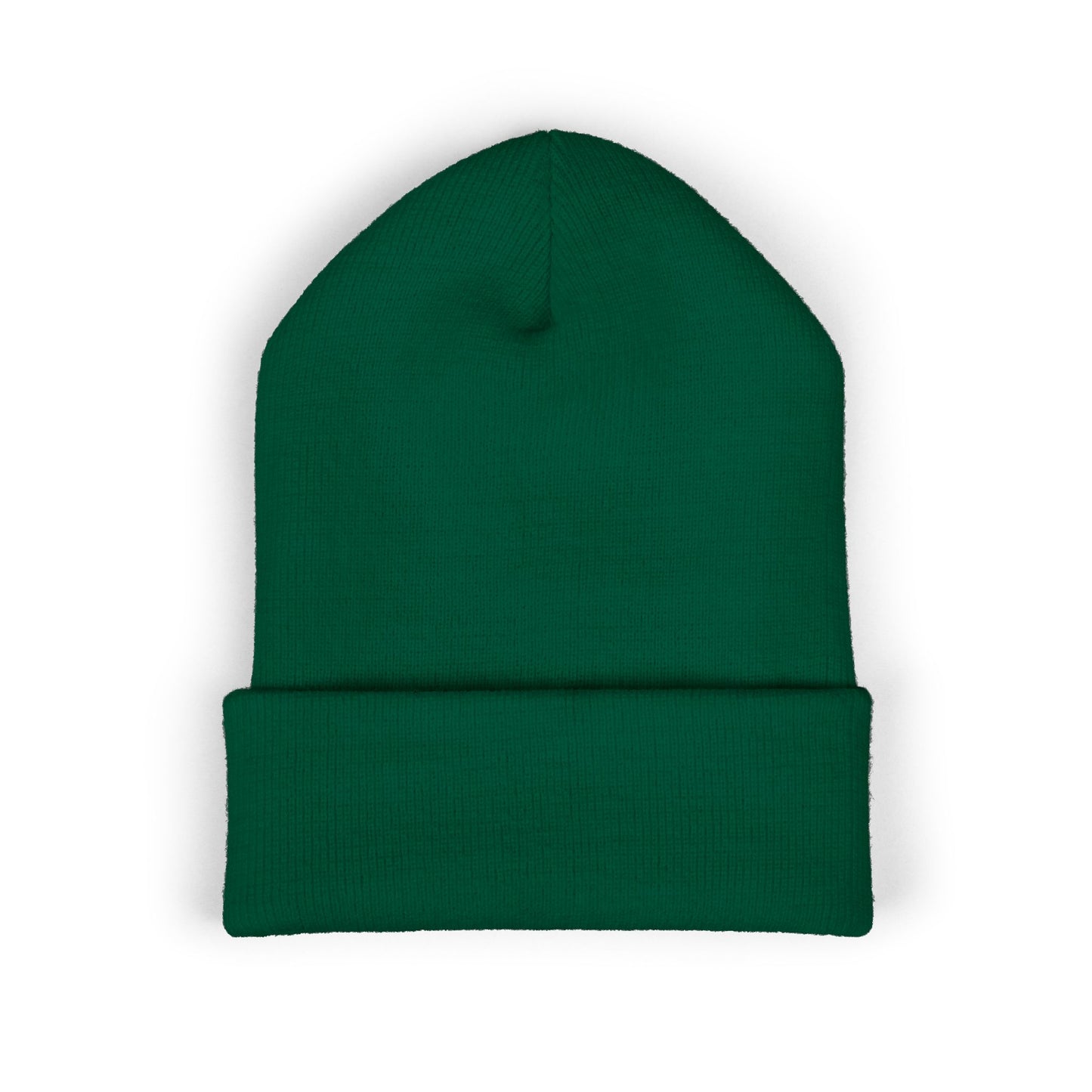 Stretching Cat Beanie – Embroidered Cuffed Knit Hat