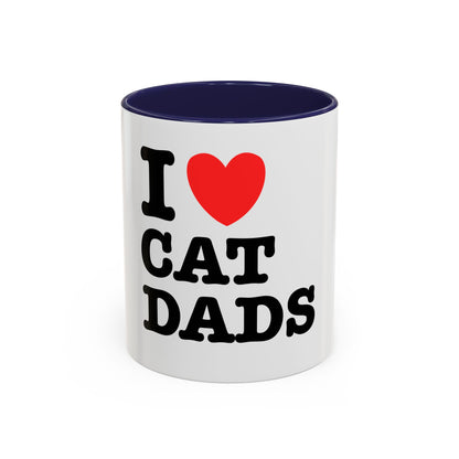 I Love Cat Dads Coffee Mug – 11oz Ceramic Mug
