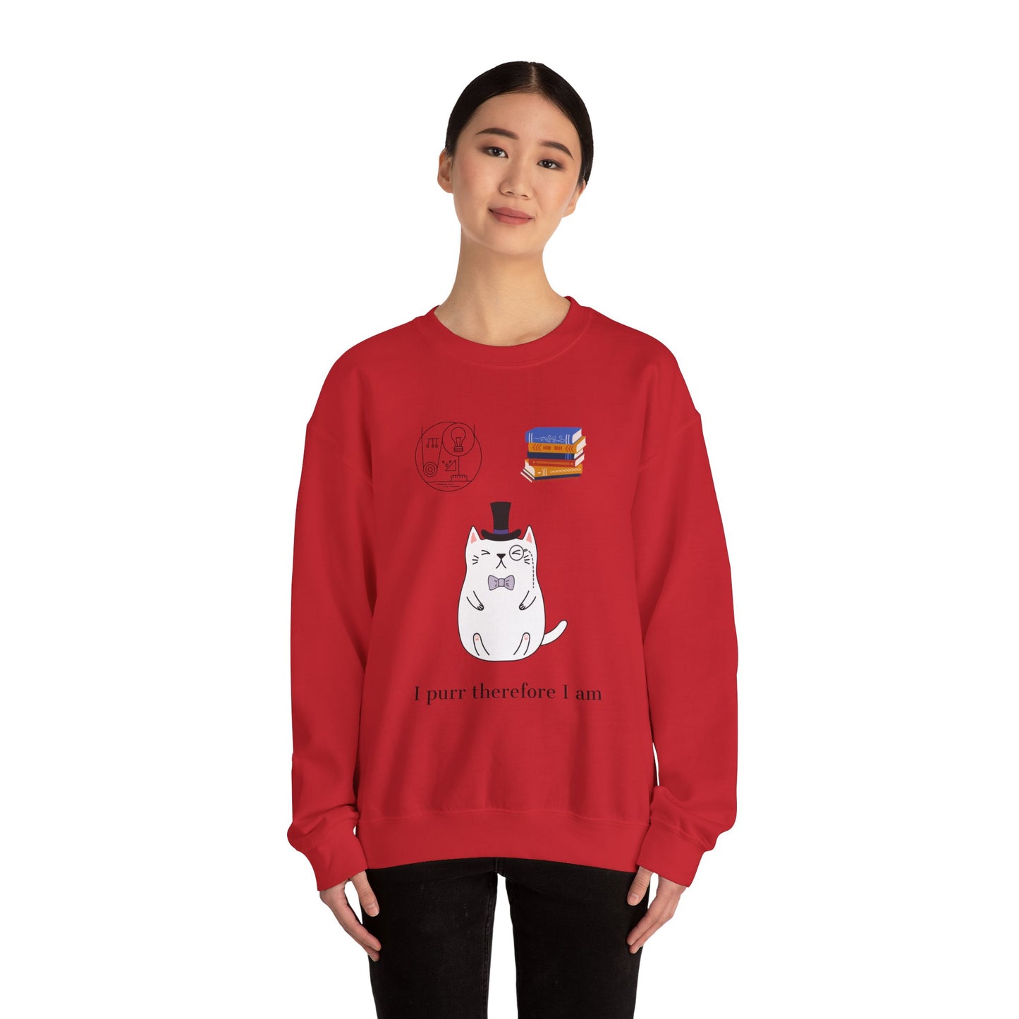 The Purrlosopher Sweatshirt – Cat Philosopher Crew Neck