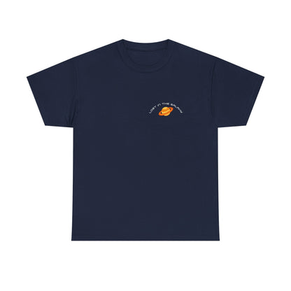 Lost in the Galaxy T-Shirt – Floating Space Cat Yarn Tee