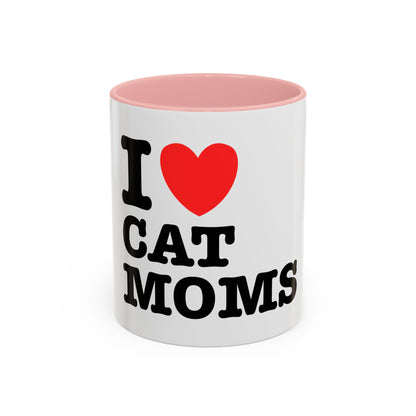 I Love Cat Moms Coffee Mug – 11oz Ceramic Mug