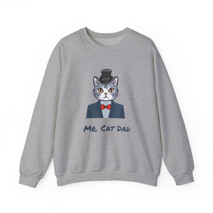 Mr. Cat Dad Sweatshirt – Logo Crew Neck for Cat Lovers