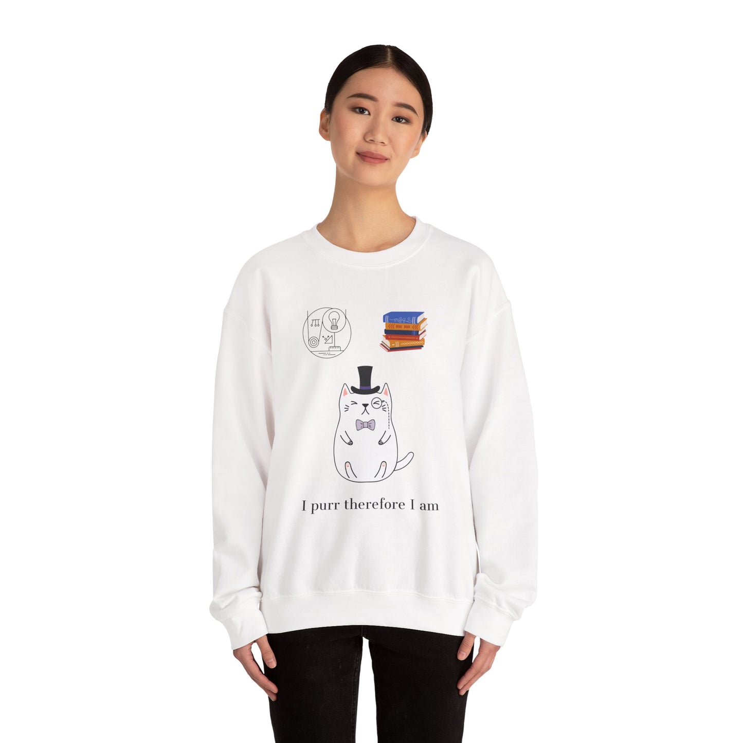 The Purrlosopher Sweatshirt – Cat Philosopher Crew Neck