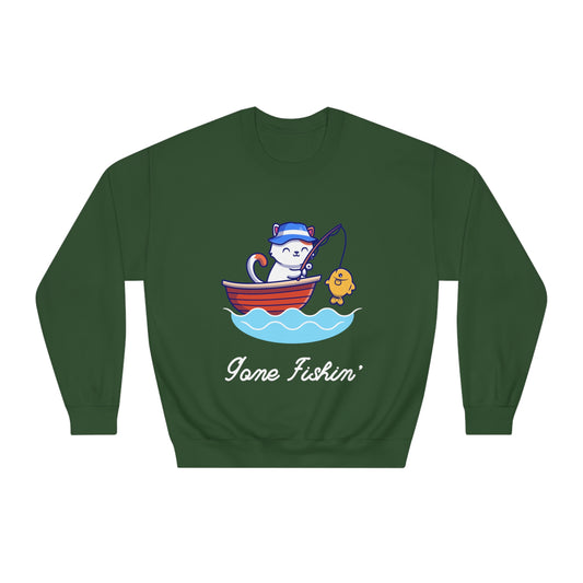 Gone Fishing | Crew Neck Sweatshirt