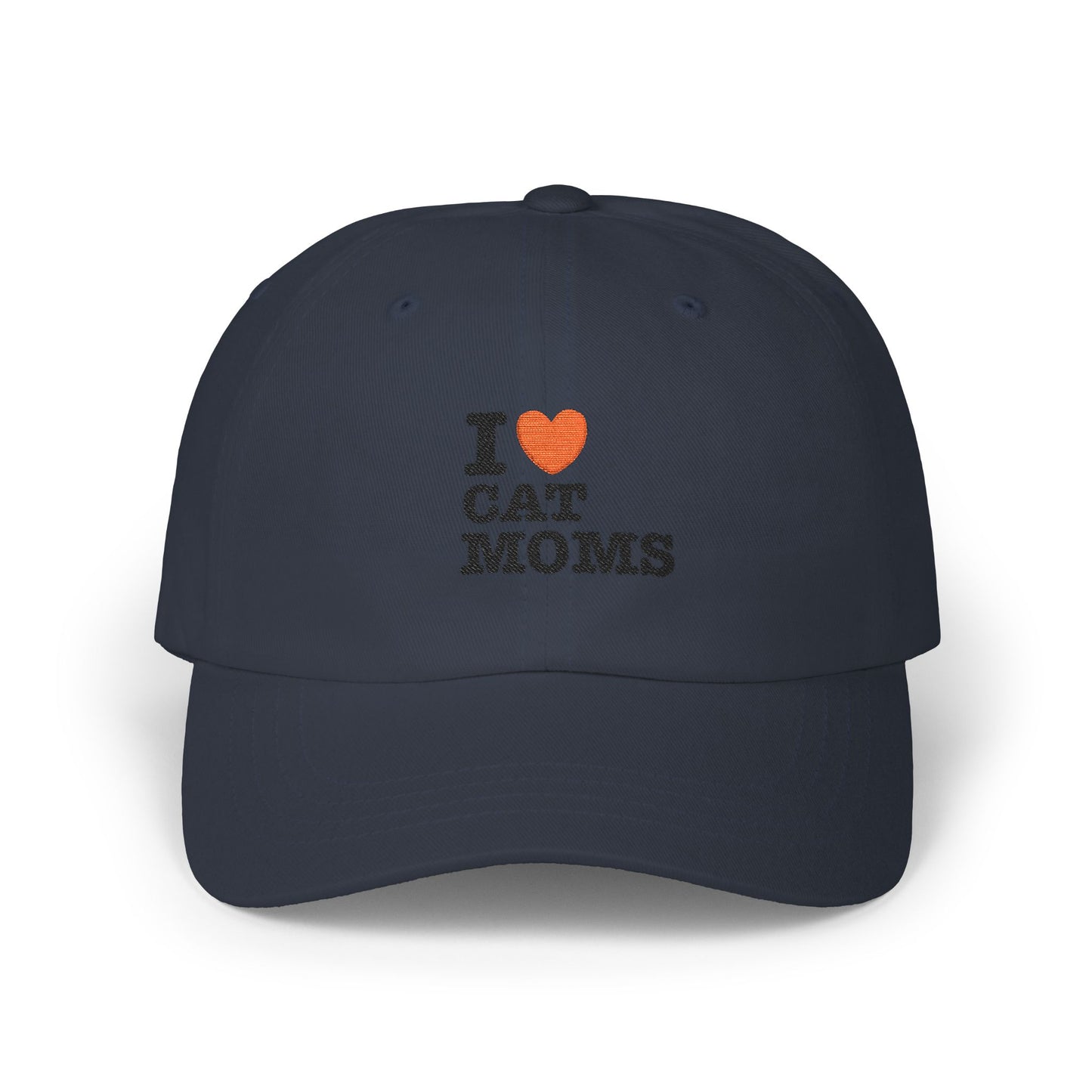I Love Cat Moms Dad Cap – Embroidered Classic Baseball Hat