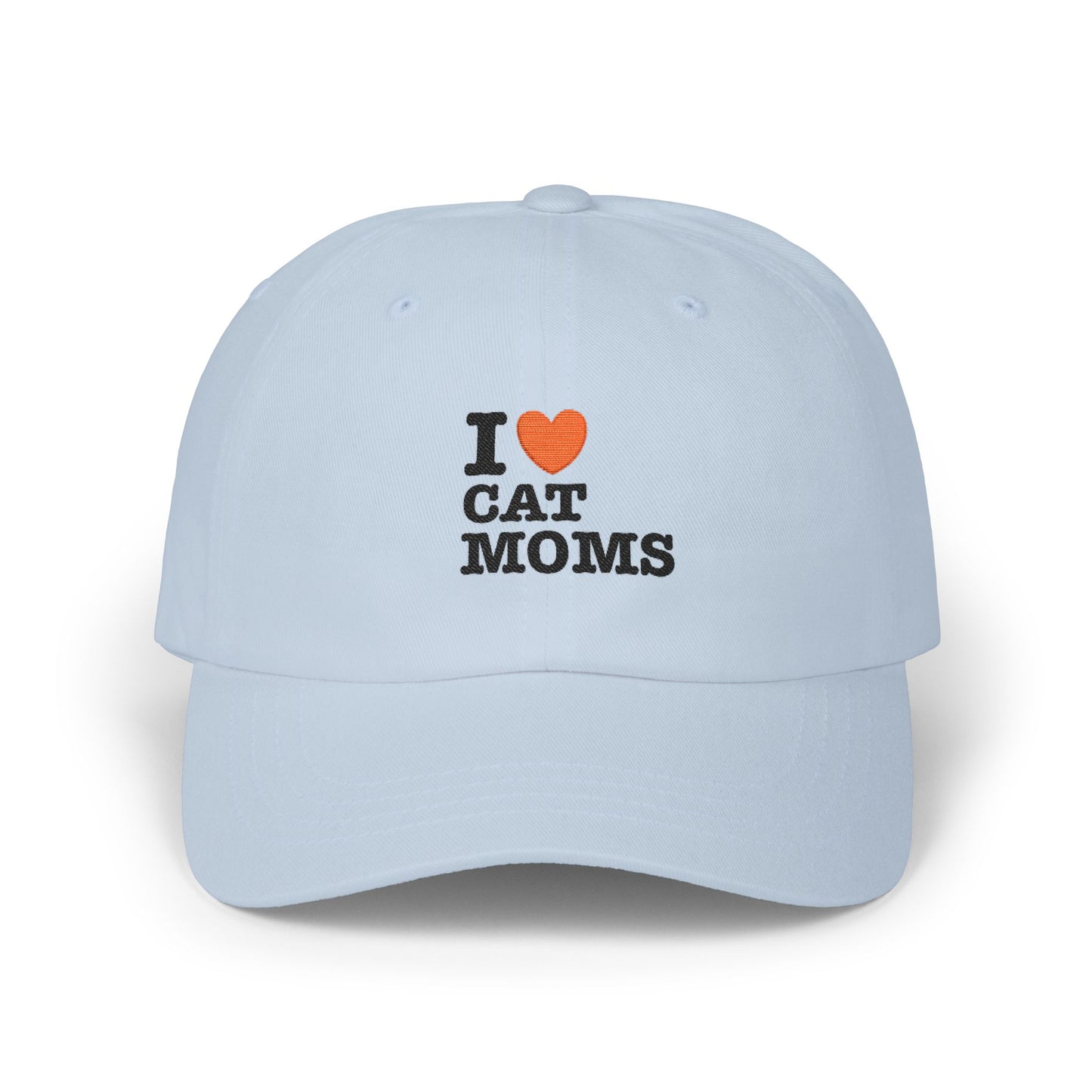 I Love Cat Moms Dad Cap – Embroidered Classic Baseball Hat