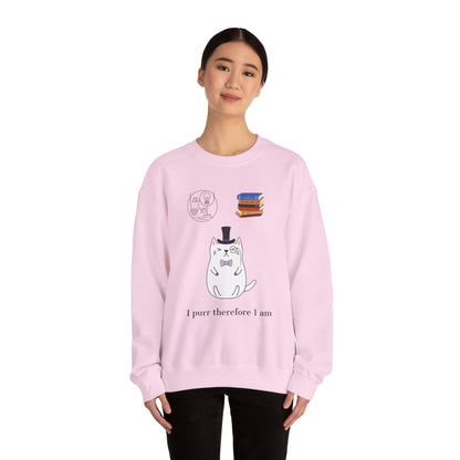 The Purrlosopher Sweatshirt – Cat Philosopher Crew Neck