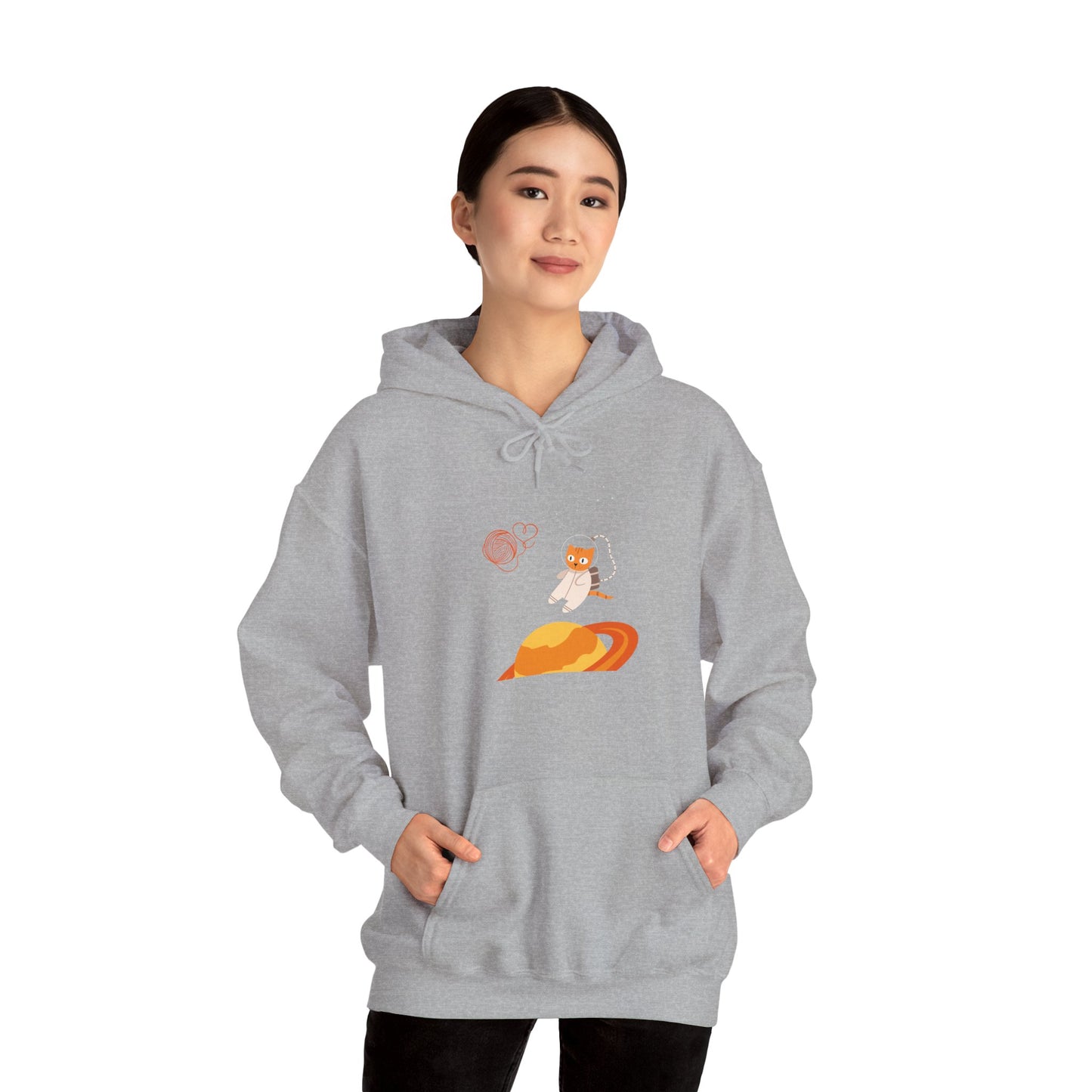 Lost in the Galaxy Hoodie – Space Cat-Inspired Sweatshirt